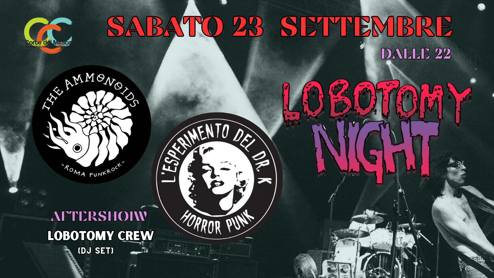 LOBOTOMY NIGHT: The Ammonoids+L’esperimento del Dr.K