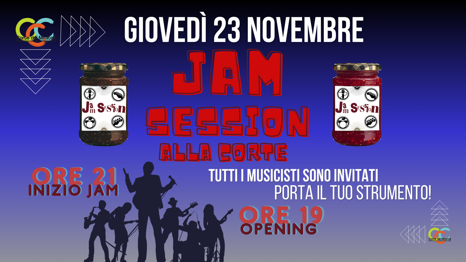 Jam session alla Corte dei Miracoli