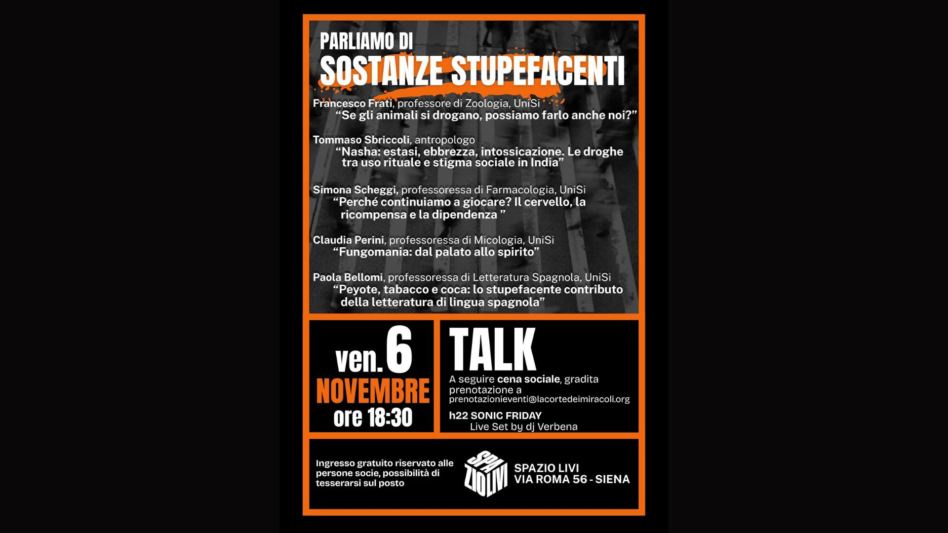 TALK: Parliamo di sostanze stupefacenti